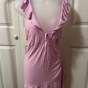 Wild Fable Pink Chemise with Ruffled Details